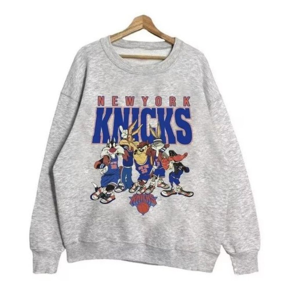New York Knicks Looney Tunes Nba Vintage 90S Style Tee shirt retro tee K89